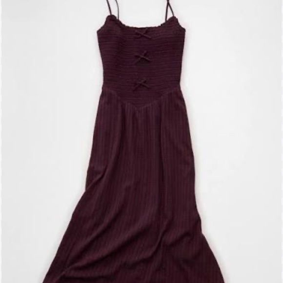 American Eagle Outfitters | Dresses | Ae Bella Bow Midi Dress | Poshmark